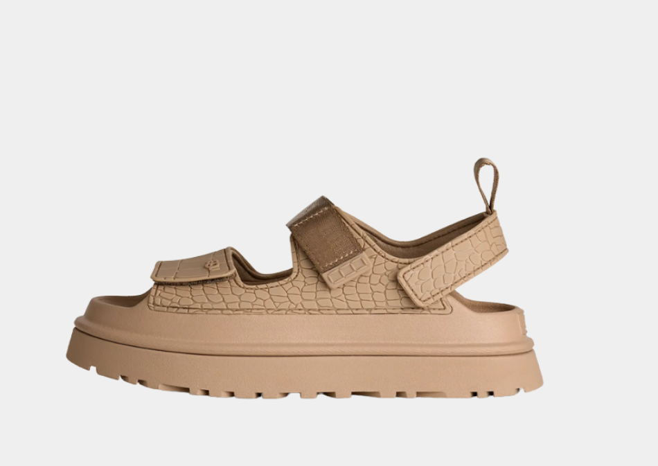 UGG GoldenGlow Croc Embossed Women's Sandals