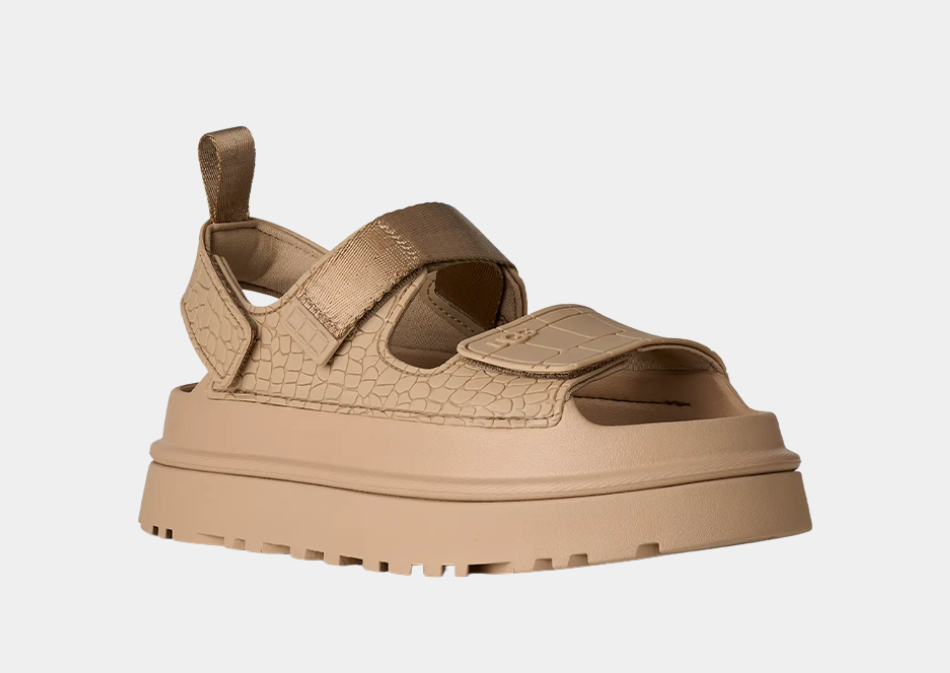UGG GoldenGlow Croc Embossed Women's Sandals